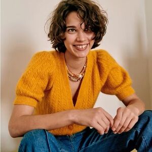 Sezane Perrine Jumper in Sunflower